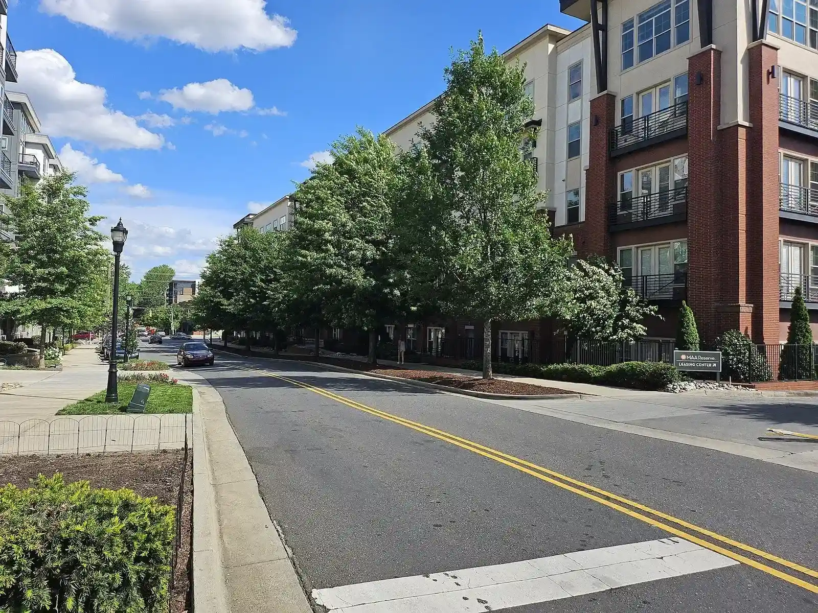 Poindexter Drive crossing the light rail toward South Boulevard in Charlotte