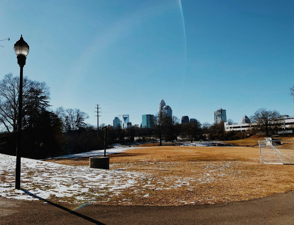 Charlotte NC skyline in winter - ready when you are