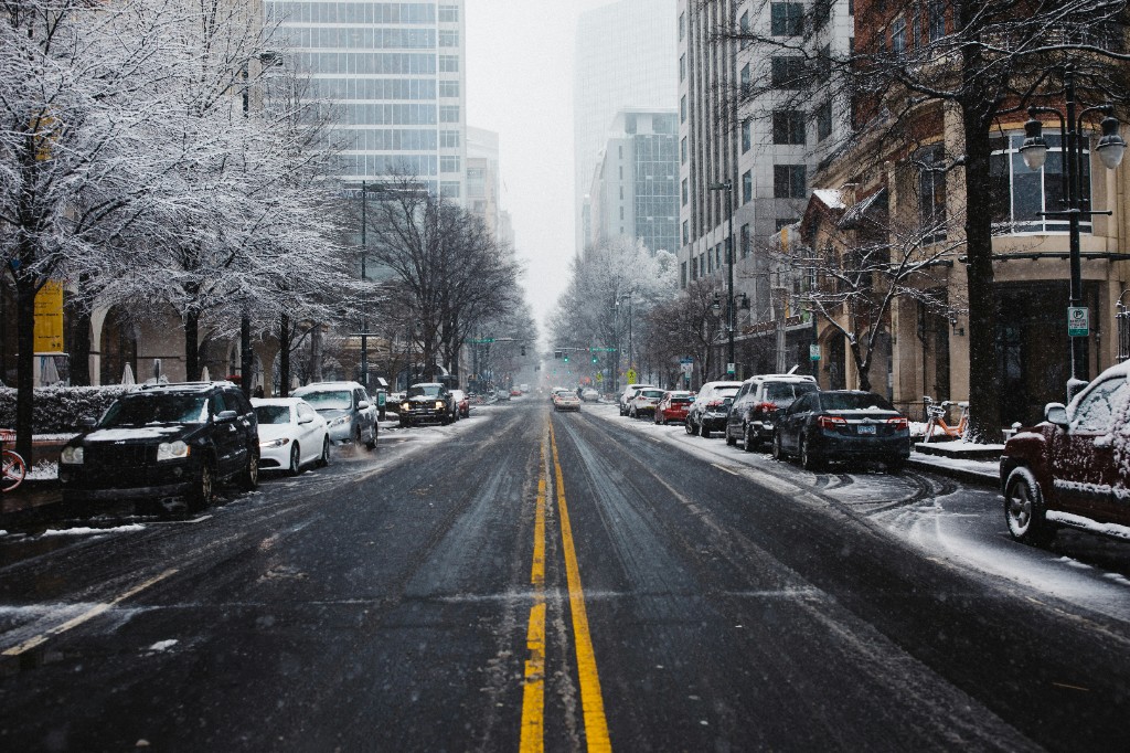 Snowy city street in winter - storms expose what's been ignored
